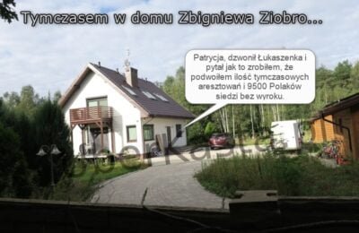 Nowo wybudowany dom Zbigniewa Ziobro w Bolimowskim Parku Krajobrazowym