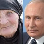 Wiera Nikołajewna Putina i jej syn Prezydent Federacji Rosyjskiej Władimir Putin