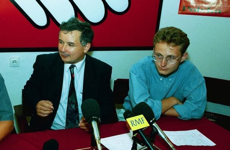 Jarosław Kaczyński z mężem Pawłem Rabiejem